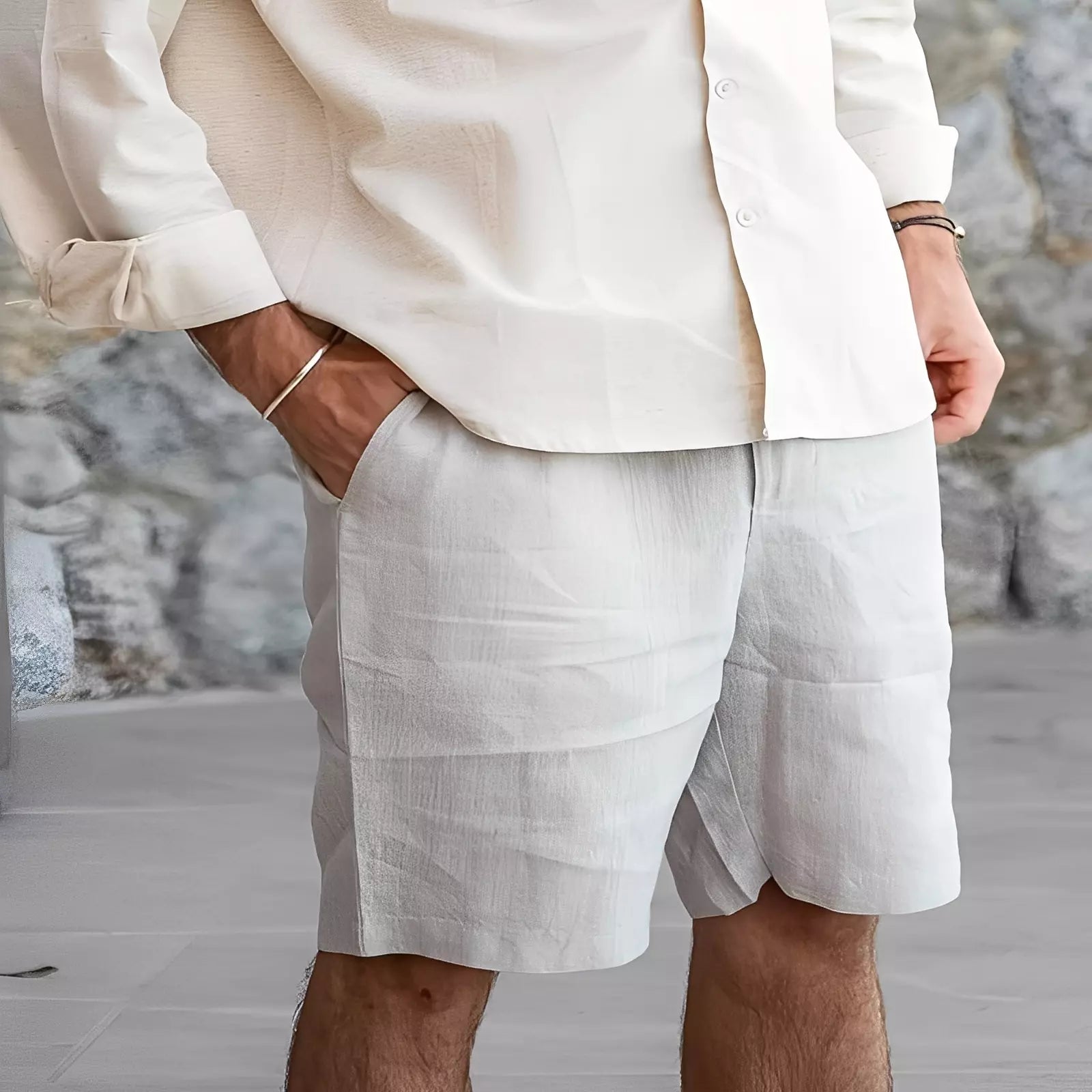 Porto fino - Shorts de Linho